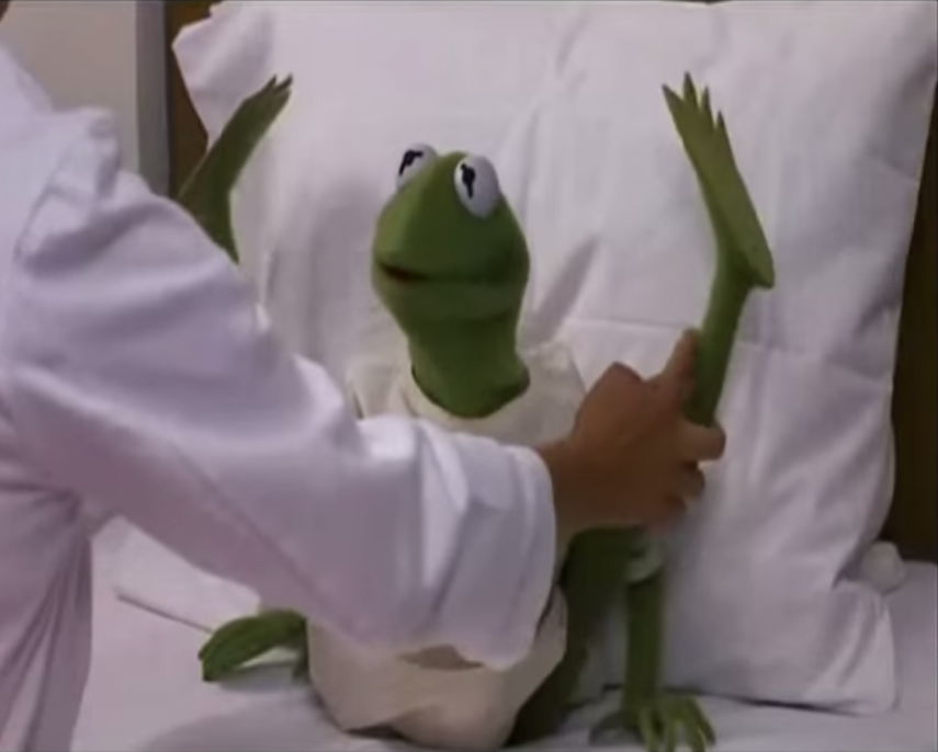 Kermit legs MTM hospital