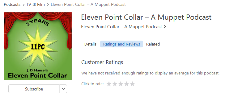 iTunes ratings and reviews