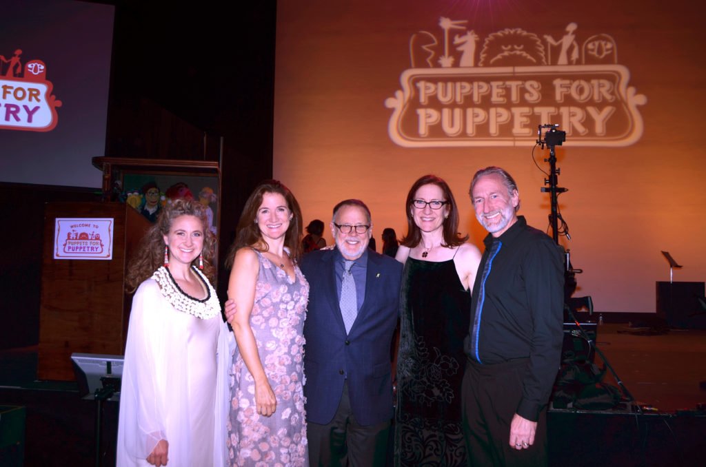 Credit: (L to R) Heather Henson, Cheryl Henson, honoree Dave Goelz, Lisa Henson, Brian Henson at the "Puppets for Puppetry” fundraiser on Saturday, September 24, 2016. All photos courtesy of The Jim Henson Company. © 2016 The Jim Henson Company.